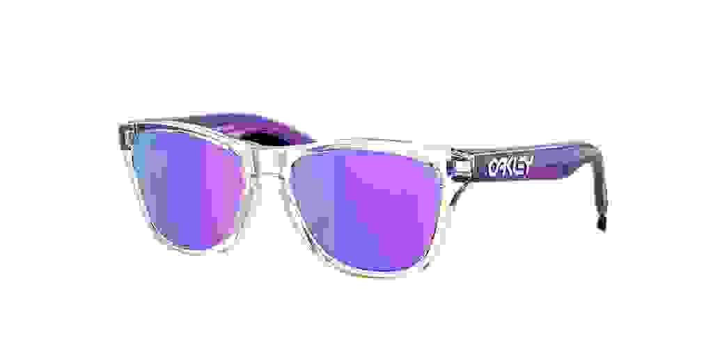 Oakley Frogskins XXS Youth Prizm Violet Sunglasses - Clear